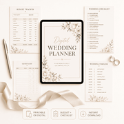 Digital Wedding Planner – Printable Wedding Organizer & Planning Checklist