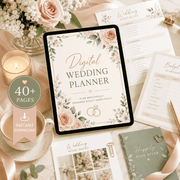 Digital Wedding Planner – Printable Wedding Organizer & Planning Checklist